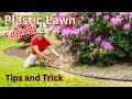 Tips and tricks to installing plastic edging around your landscaping (stones and mulch)