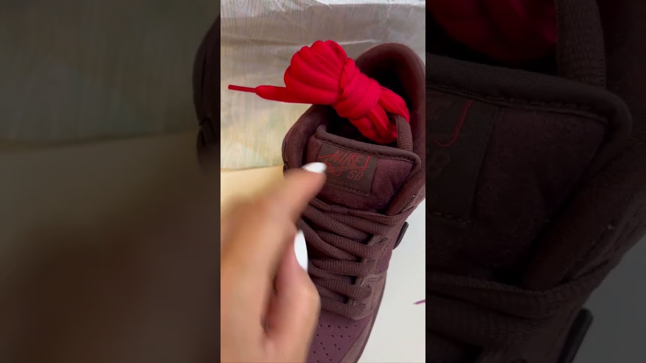 Обзор Nike SB Dunk Low Burgundy Crush  в живую очень красивый насыщенный цвет