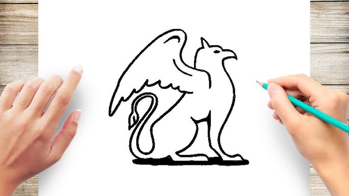 Art For Kids Hub on X: Hadley and I are learning how to draw a super cute  griffin! We hope you and your kids have a lot of fun drawing this mythical