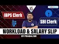 IBPS Clerk vs SBI Clerk Salary &amp; Workload 2026 | Salary Slip Comparison | By Prabal Sir | Oliveboard