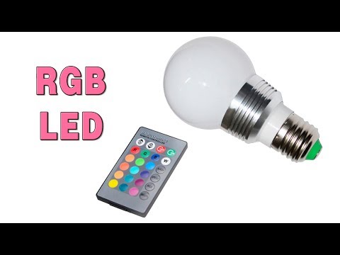 Цветная LED лампа RGB с пультом 10W Цветная LED лампа RGB с пультом 10W