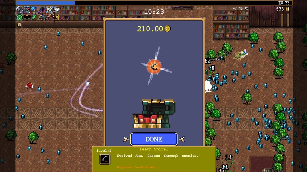 Evolving the Axe into the Death Spiral  - Vampire Survivors (PS5)