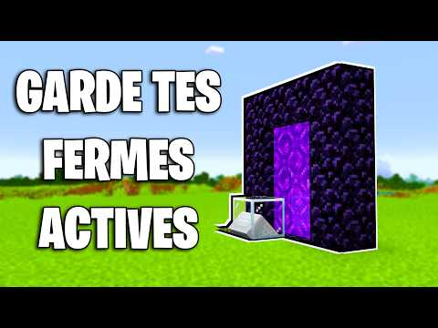 Minecraft - Chunk loader to keep your farms active 🔥 Tutorial 1.21