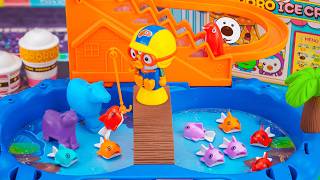[💙Toy ASMR💙] Pororo Fishing Toy Set ASMR 🐟 Satisfying With Unboxing 💚 No talking 💙 뽀로로 장난감