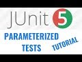 JUnit 5 Tutorial: Parameterized tests