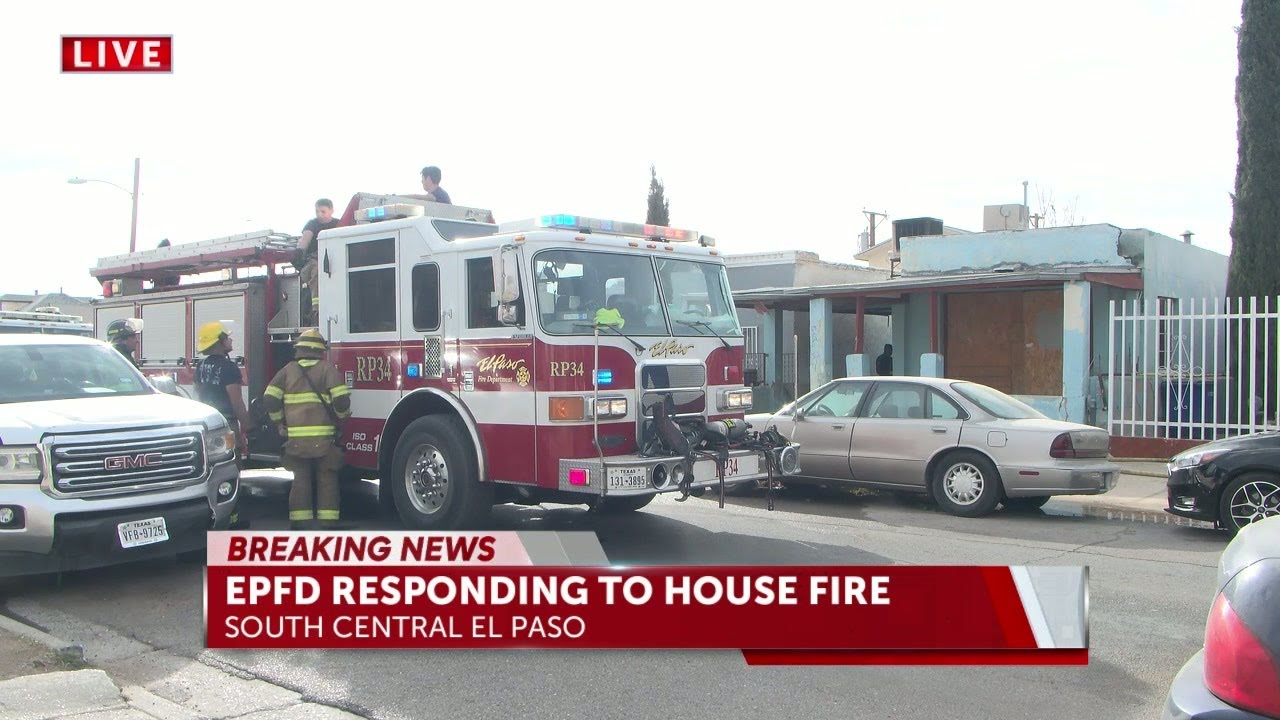 Crews responding to house fire in South Central El Paso - YouTube