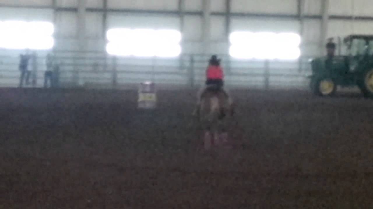 Lincoln bikini barrel race 8/17/14 2nd barrel - YouTube