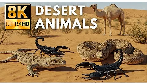Desert Animals With AMAZING Survival Skills 8K ULTRA HD w/ Relaxing Music thumbnail