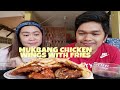 CHICKEN WINGS AND CHEESY BACON FRIES | PINOY MUKBANG