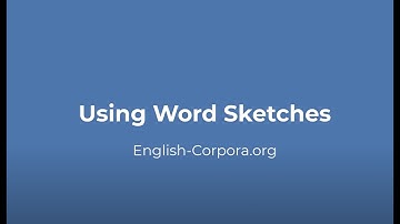English-Corpora.org: word sketches (May 2023)