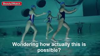 Absolutely breathtaking Synchronized swimming captured upside down