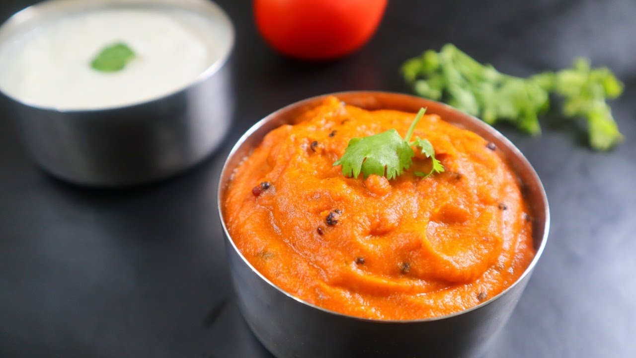 Саравана Бхаван Томатный чатни || Отель Саравана Бхаван Томатное чатни || Кухня Ану