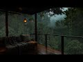 Rain Sounds on a Forest Balcony | Calming Ambience for Focus