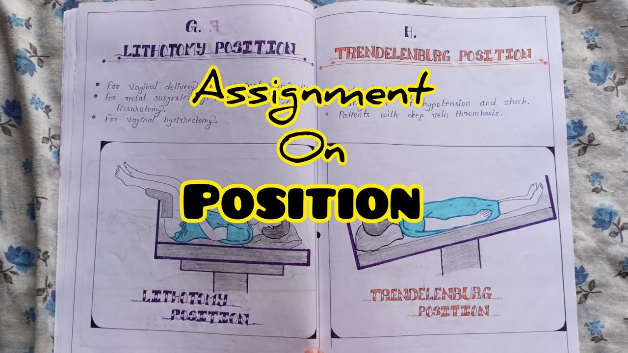 assignment on position | #bsc nursing #assignment - YouTube