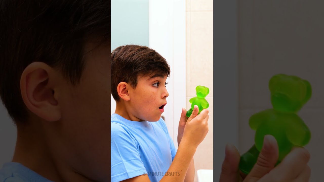 Download HOW TO MAKE KIDS WASH HANDS? JELLY BEAR SOAP! || #SHORTS