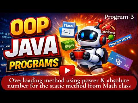 Overloading Methods using Math Class| OOP Java Programs Explained| JAVA| OOP| Padho Engineering
