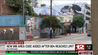 New 686 area code added after 804 reaches limit