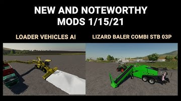 Farming Simulator 19 - New and Noteworthy - Loader Vehicle AI + Lizard Baler Combi STB 03P