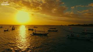 Opulent Cinematic sunset at kedongan fish market