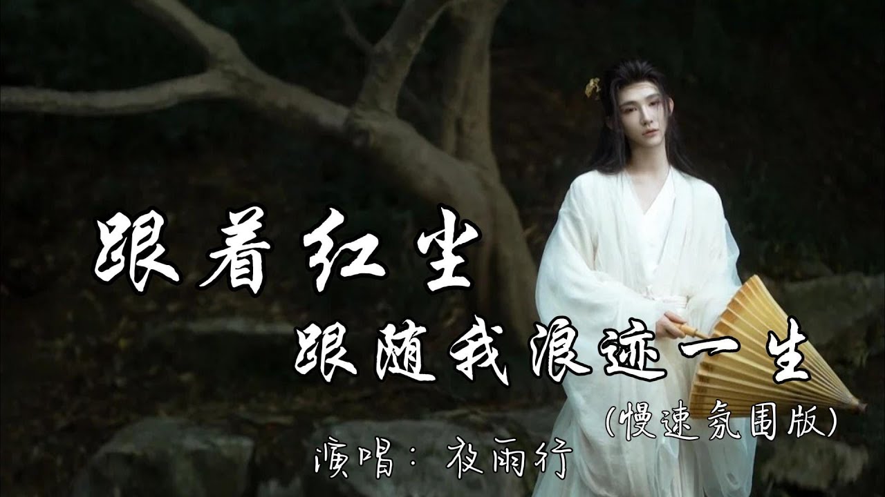 夜雨行 - 跟着红尘跟随我浪迹一生（慢速氛围版）『雨纷纷旧故里草木深 我听闻你始终一个人。』『动态歌词MV』