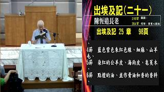 20180728臺北教會安息日下午聚會-聖經講座：出埃及記(二十一)