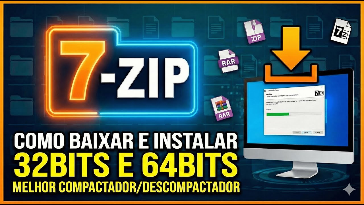 Como baixar e instalar 7-ZIP (32Bits e 64Bits) - Melhor Compactador ...