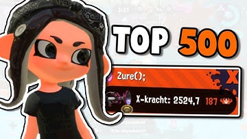 REACHING TOP 500 IN RAINMAKER WITH SPLOOSH 7! (Splatoon 2 X Rank)