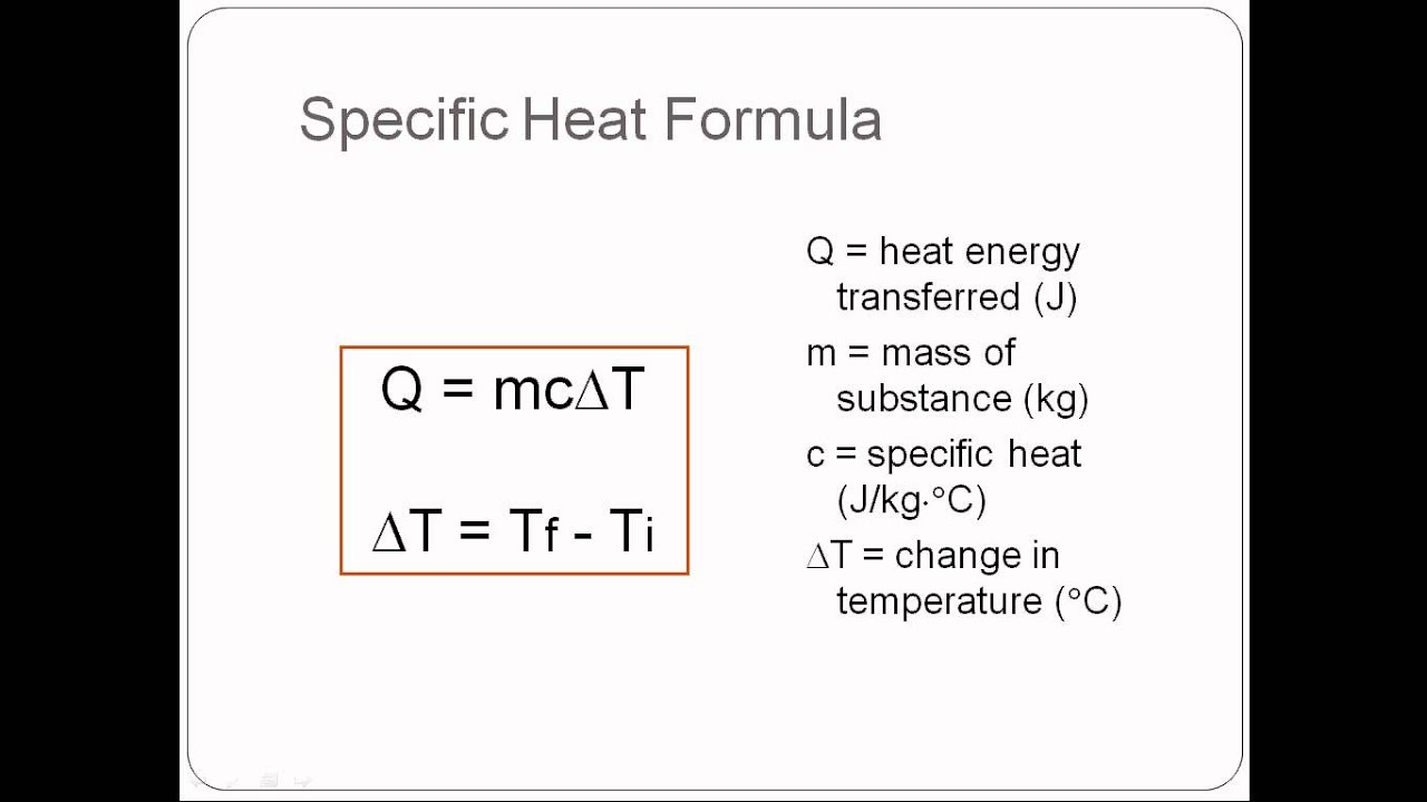 Thermodynamics Physics Lesson 2 Heat Transfer And Specific Heat avi 