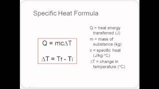 Thermodynamics (Physics) Lesson 2 Heat Transfer and Specific Heat.avi