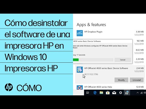 Cómo desinstalar el software de una impresora HP en Windows 10 | Impresoras HP | HP Support