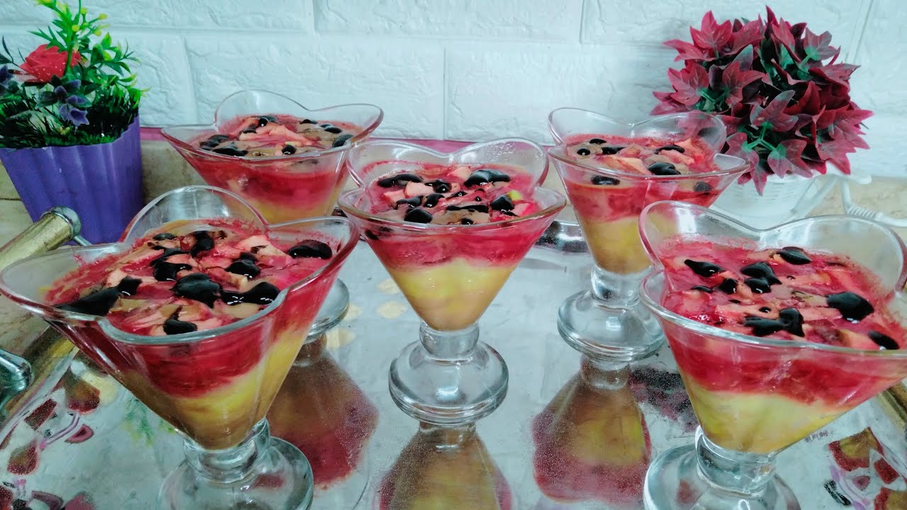 طريقة عمل كاسات الجيلى والكاستر بالكراميل ترايفل سهل وسريع جدا وبأقل التكاليف وأقل مجهود رائع بجد