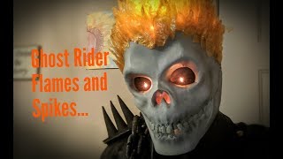 Ghost Rider progress: flames, shoulder spikes