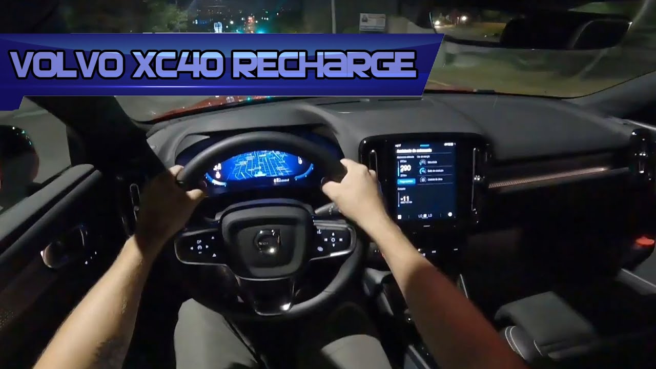 2021' VOLVO XC40 RECHARGE P8 - NIGHT POV IN CURITIBA/BRAZIL.