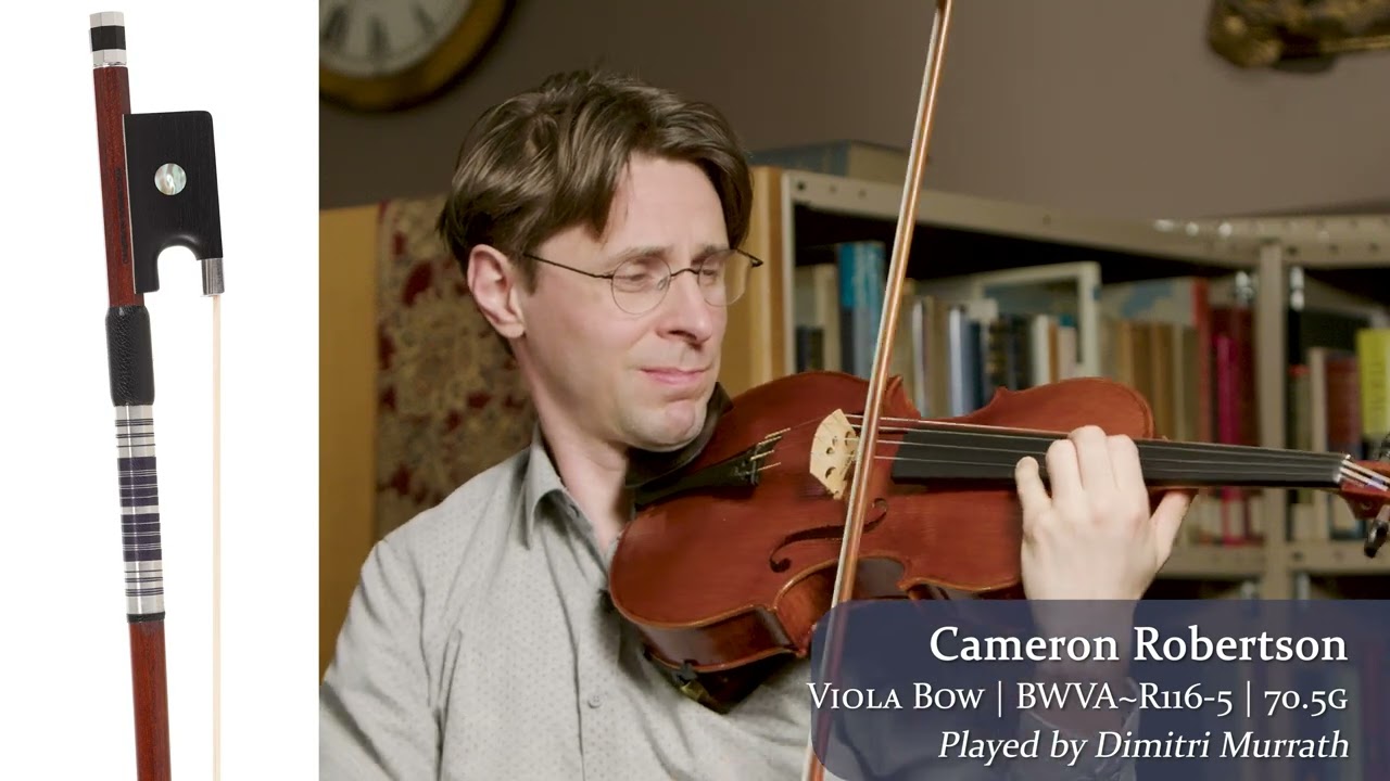 (SOLD) Cameron Robertson viola bow "N.R. Maire" model / Dimitri Murrath / at the Metzler Violin Shop