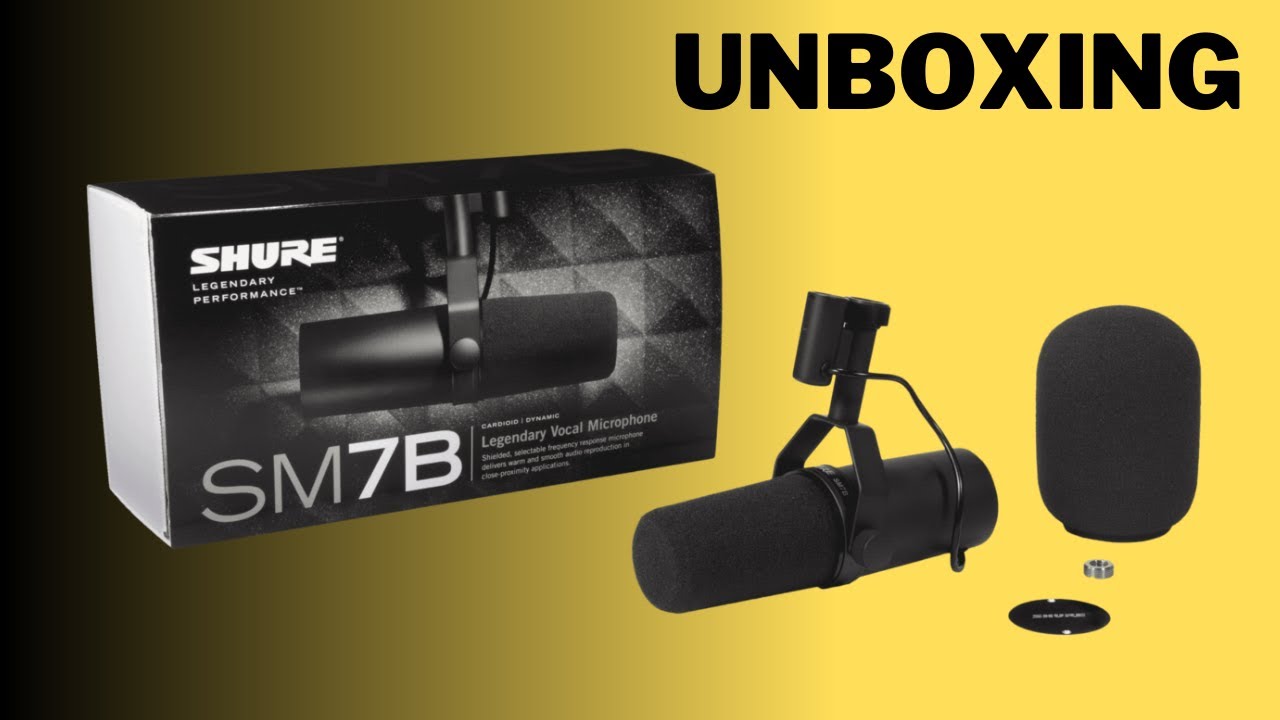 SHURE SM7b Unboxing Set up (Do you need a Cloudlifter?) YouTube