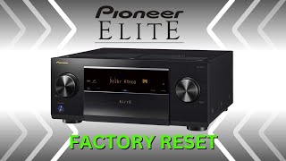 How to RESET Pioneer Elite SC-LX501