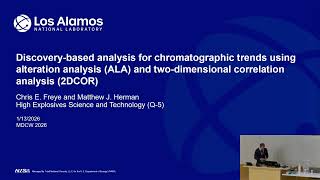 Chris Freye:  Discovery analysis for GCxGC trends using alteration and 2D correlation (MDCW 2026)
