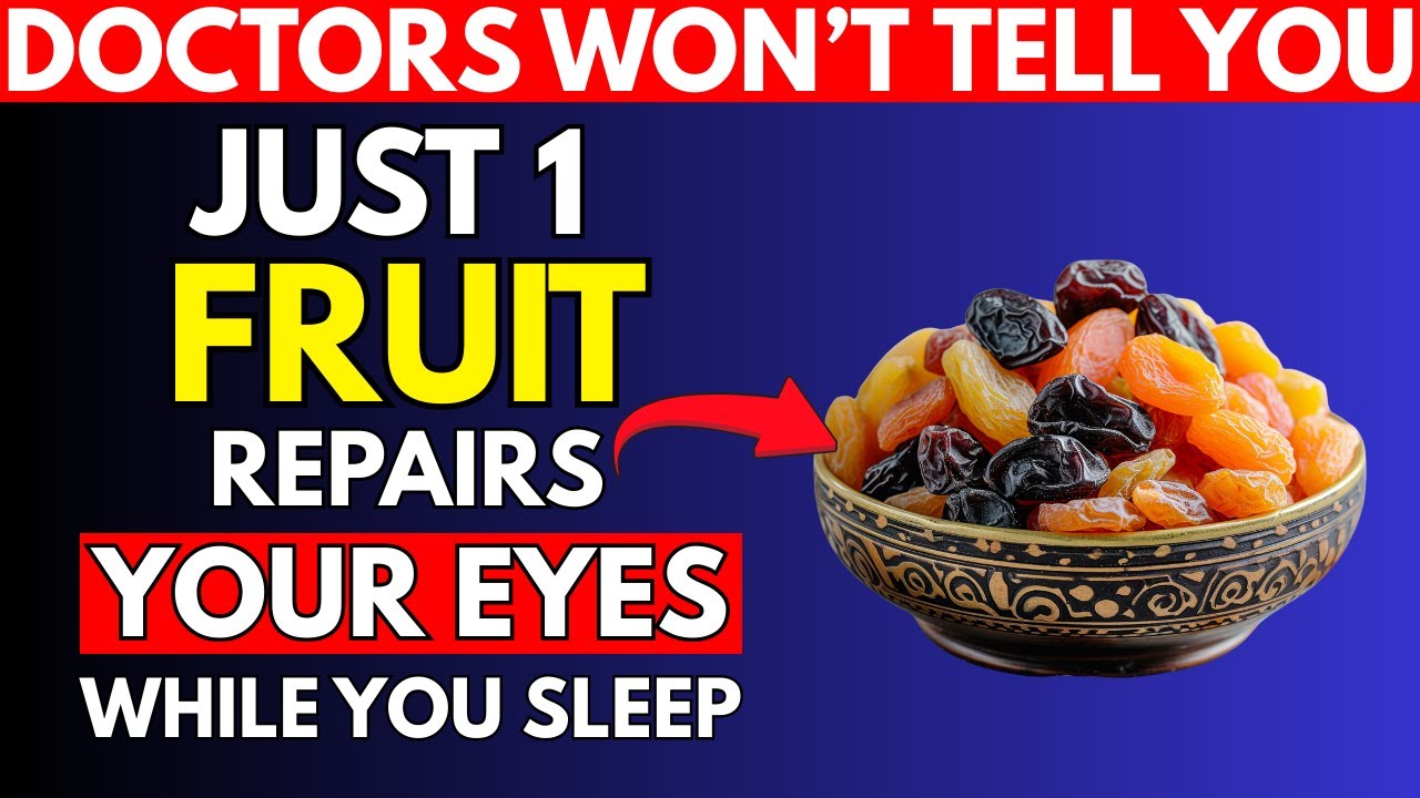Seniors: The #1 FRUIT You Should Eat Before Sleep for HEALTHY EYES | Senior Health Tips