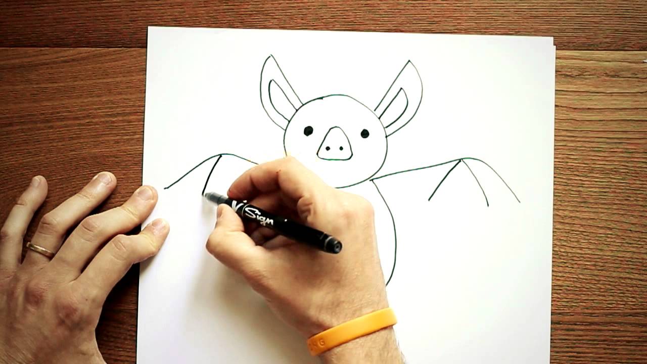 Come Disegnare Un Pipistrello Youtube