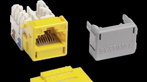 How to install a SYSTIMAX Cat6/Cat6A jack (MGS series) on an UTP cable | Learn in 1 minutes