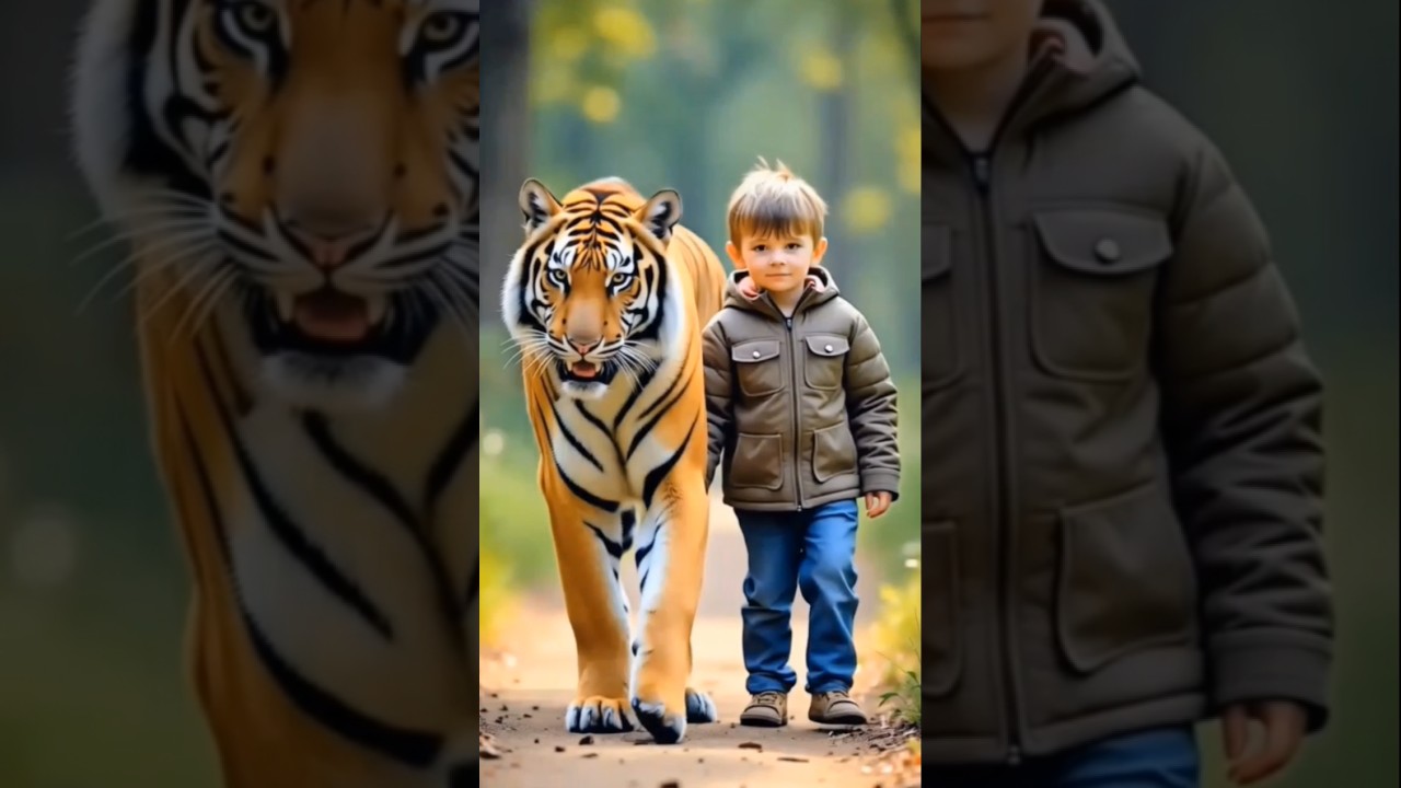 The Fearless Boy and the Tiger – Unbelievable Bond!" 