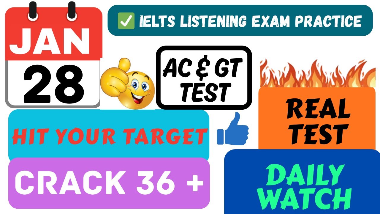 IELTS LISTENING PRACTICE TEST 2026 WITH ANSWERS | 28.01.2026
