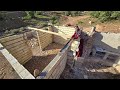 A true documentary of nomadic life with Shiva and her son: Building a shelter roof 🏠👍