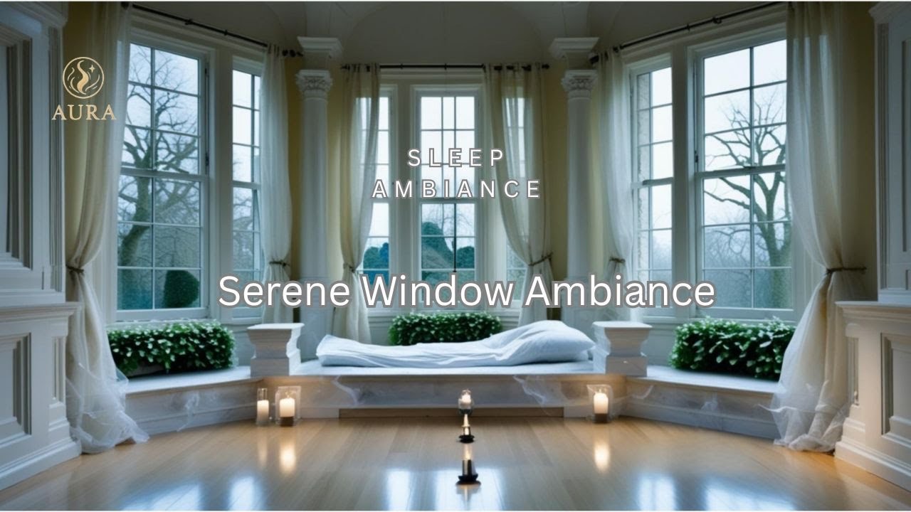 Serene Window Ambience 🌙 Quiet Sleep Music with Soft Drones & Flutes for Deep Rest