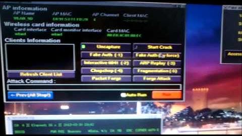 crackeo de rede wep com beini 1.2.3