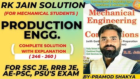 R k jain Production engineering mcq| Rk jain Mechanical objective solution|Production technology mcq