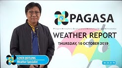 Public Weather Forecast Issued at 4:00 PM October 10, 2019