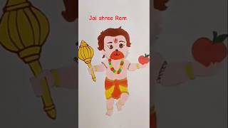 💖💫 cute little hanuman drawing #hanuman #art #shortsfeed #trending