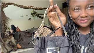 Thrifted designer bags Vintage Fendi Baguette Vintage designer bag collection
