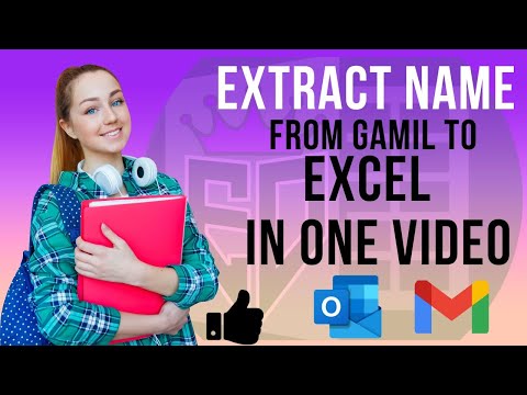 Name Extract from Email | Email se name excel mein export kare